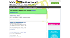Desktop Screenshot of dogsmalaysia.my