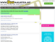 Tablet Screenshot of dogsmalaysia.my